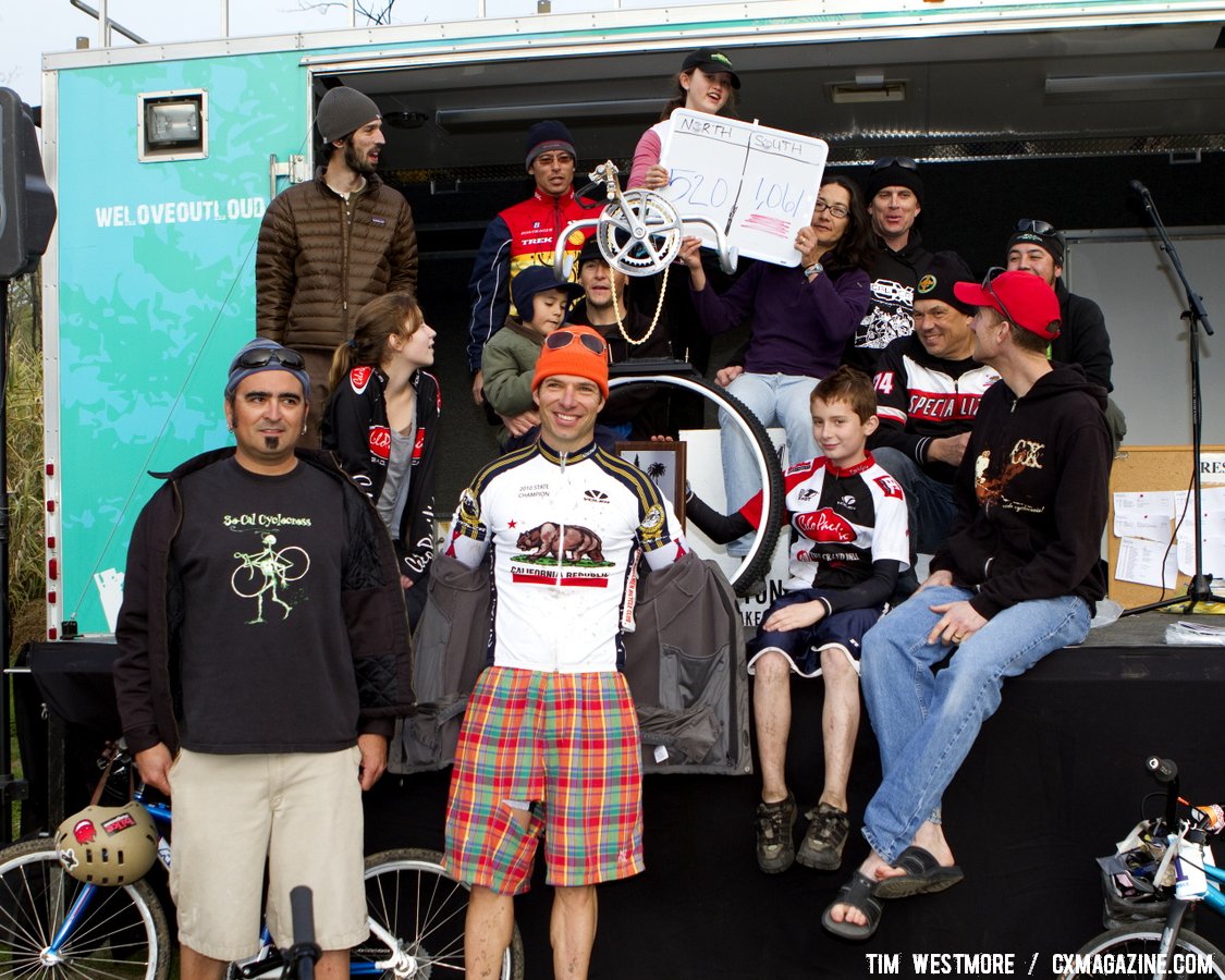 Time for prizes. Socal vs. Norcal Cyclocross Championships. © Tim Westmore